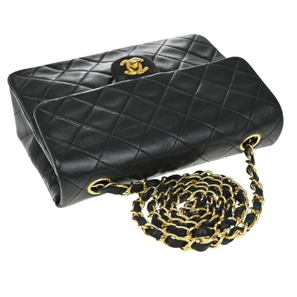 CHANEL CC Logo Mini Matelasse Chain Shoulder Bag Leather Black Vintage 836RF591 - Picture 6 of 15